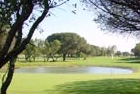 Water traps enhance the  play at Novo Sancti Petri Golf course